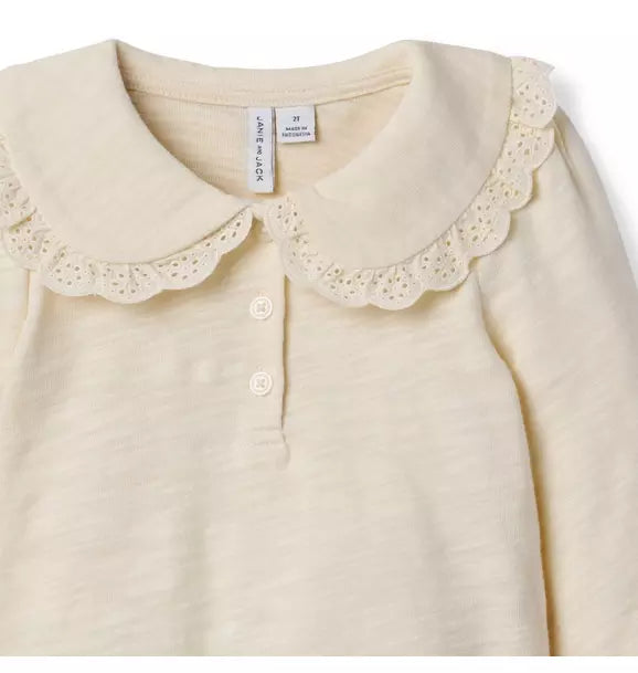 Lace Collared Top