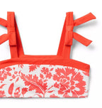 Recycled Floral Bow 2-Piece Swimsuit