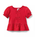 Bow Peplum Top