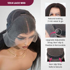 QVR Glueless Pre-cut 4x6 HD Lace Closure Human Hair Short Bob Wigs Straight Wear and Go Wigs