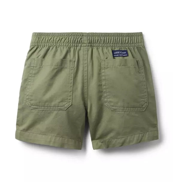 Twill Patch Pocket Pull-On Short