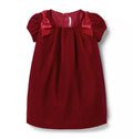 The Velvet Shoulder Bow Dress