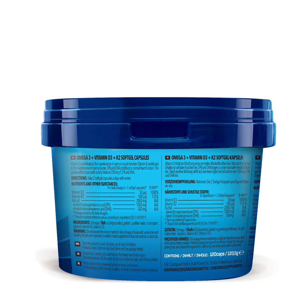 Omega-3 + Vitamin D3 + K2 Extreme (120 Kapseln)