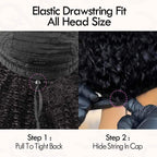 QVR Kinky Curly V Part Wigs Human Hair Beginner Friendly No Leave Out