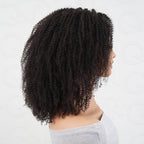 QVR Afro Kinky Curly V Part Wigs Human Hair Beginner Friendly No Leave Out