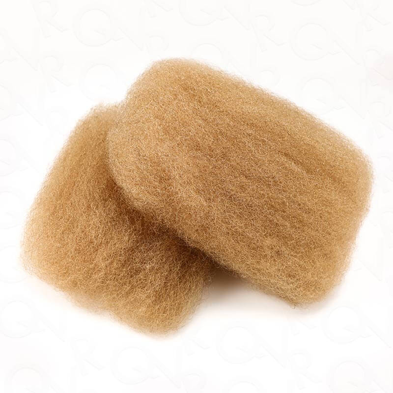 QVR #27+#613+#30 Blonde Highlights Afro kinky Bulk Human Hair for Braiding & Twists