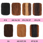 QVR #P4/30/27 Color Afro Kinky Bulk Human Hair For Braiding Dreadlock Hair