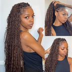 QVR Multi-Color Water Wave Bulk Hair Extensions for Boho Knotless Braiding