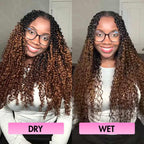 QVR #T1B/30 Feather Crochet Human Hair Burmese Curly Machine Made Crochet Weave Hair Extensions