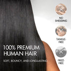 P3G5|Ombre #T1B/4 Burmese Curly Feather Crochet Human Hair
