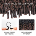 P3G5|Ombre #T1B/4 Burmese Curly Feather Crochet Human Hair