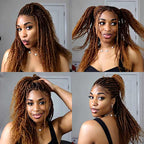 QVR Affordable Afro Kinky Bulk Human Hair Auburn Color For Braiding DreadLock