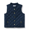 The Quilted Ruffle Collar Vest