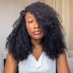 Full Head Crochet Only $99-QVR Tight Curly Feather Crochet Human Hair