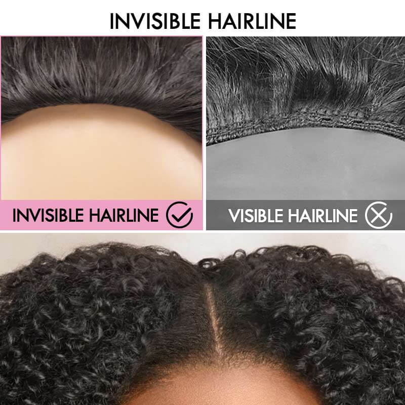 QVR Glueless Ombre Brown Twist Curly Half Wig 250% Density Human Hair Wig #T2/30 Wear Go Flip Over Wig