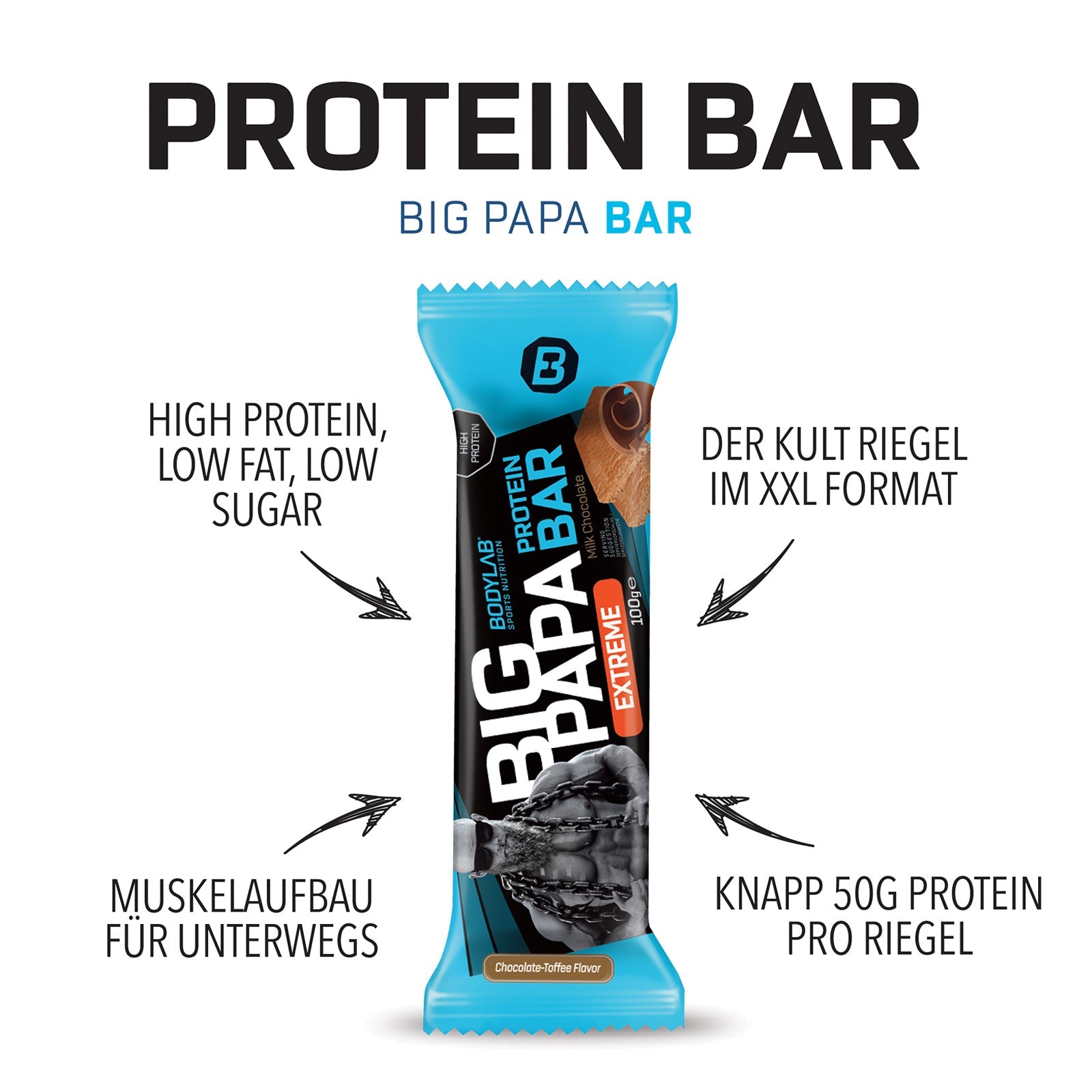 BIG PAPA 50% Protein Bar Extreme (12x100g)