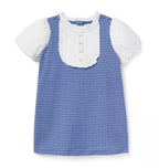 Houndstooth Puff Sleeve Dress