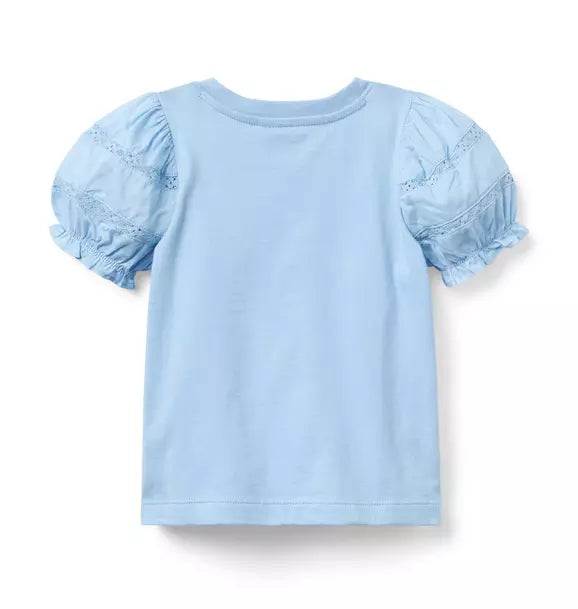 Lace Puff Sleeve Top
