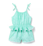 Ditsy Floral Peplum Romper