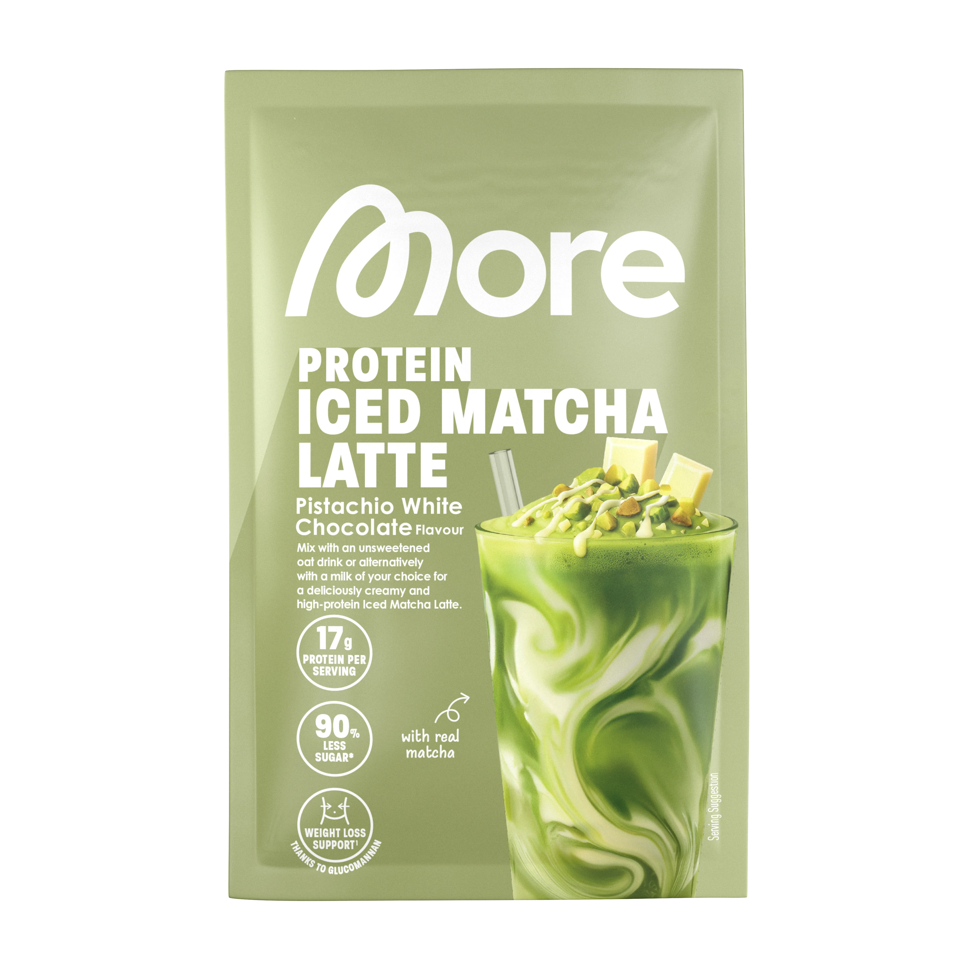 More Protein Iced Matcha Latte