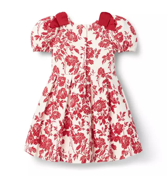 The Floral Quilted Bow Dress