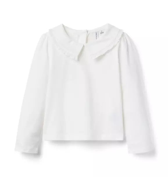 Ruffle Collar Top