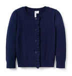 The Pointelle Ruffle Cardigan