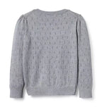 The Pointelle Ruffle Cardigan