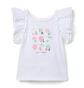 Beach Umbrella Ruffle Sleeve Tee
