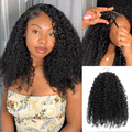 Full Head Crochet Only $99-QVR Tight Curly Feather Crochet Human Hair