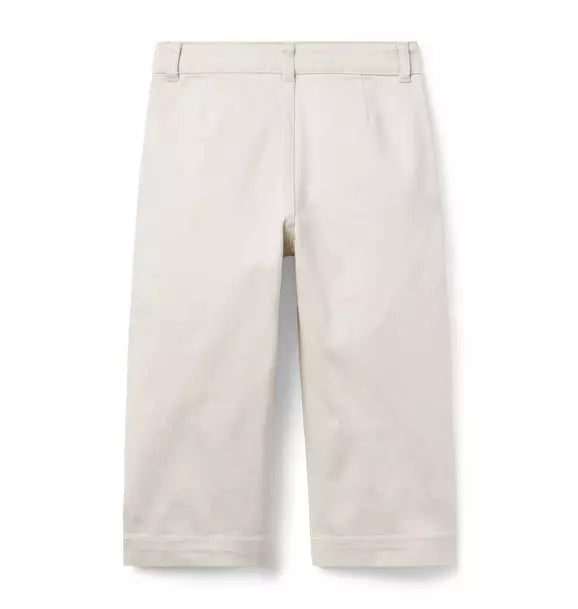 The Wide Leg Twill Pant