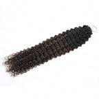 QVR Ombre Brown #T1B/4 Human Crochet Hair Small Kinky Curly Machine Made Feather Crochet Hairstyle