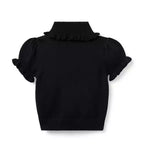 Turtleneck Puff Sleeve Sweater Top