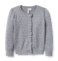 The Pointelle Ruffle Cardigan