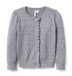 The Pointelle Ruffle Cardigan