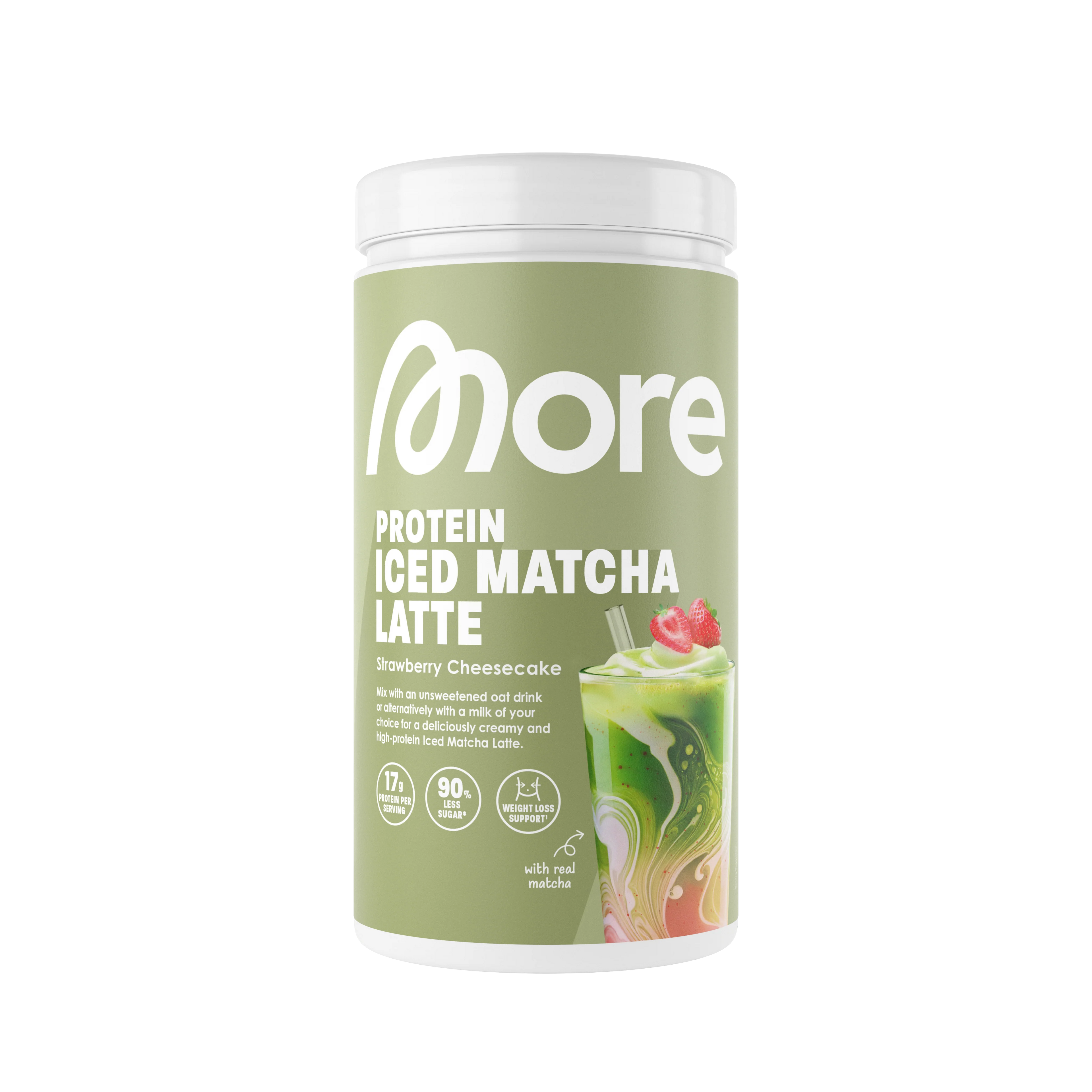 More Protein Iced Matcha Latte