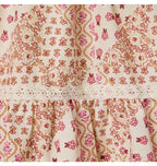 Patchwork  Floral Tiered Dress