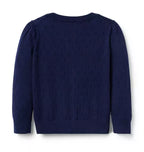 The Pointelle Ruffle Cardigan