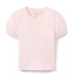 Pointelle Puff Sleeve Top