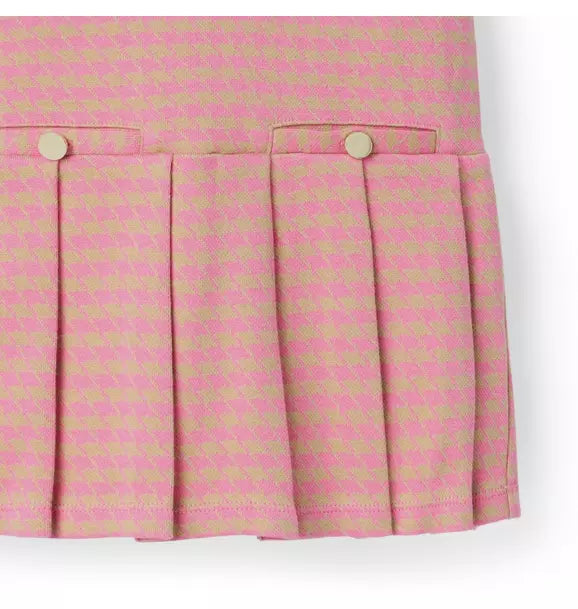 The Houndstooth Pleated Dress