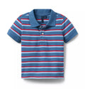 The Classic Striped Pique Polo