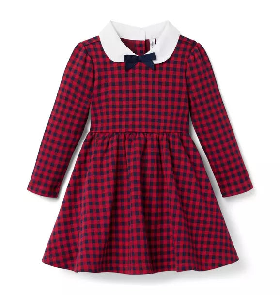 Gingham Jacquard Dress