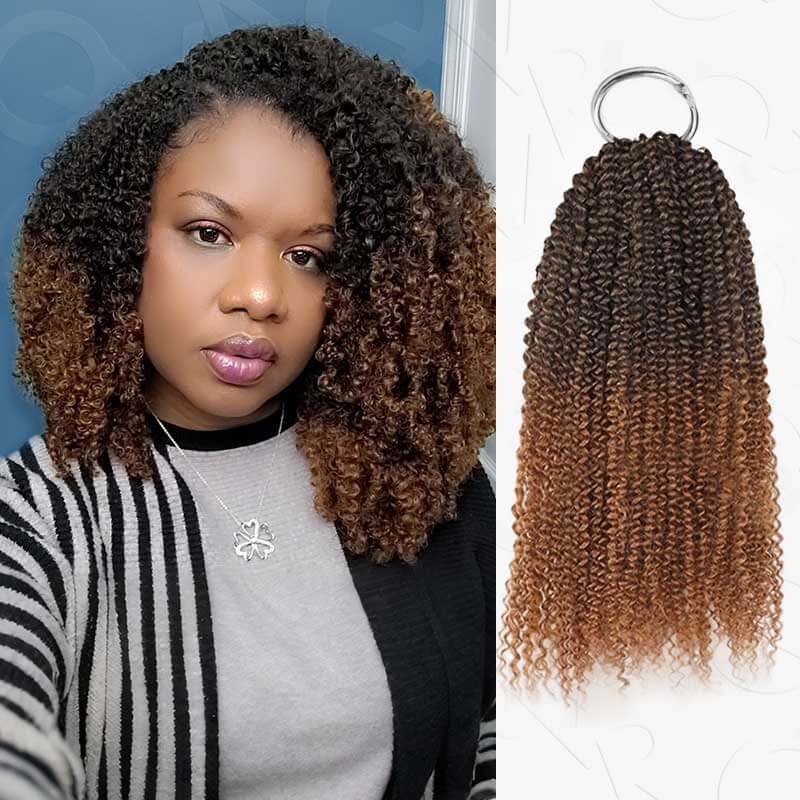 QVR Premium Chinese Hair Deep Wave Virgin Human Crochet Hair Ombre #T2/30 Machine Made Feather Crochet Hairstyles