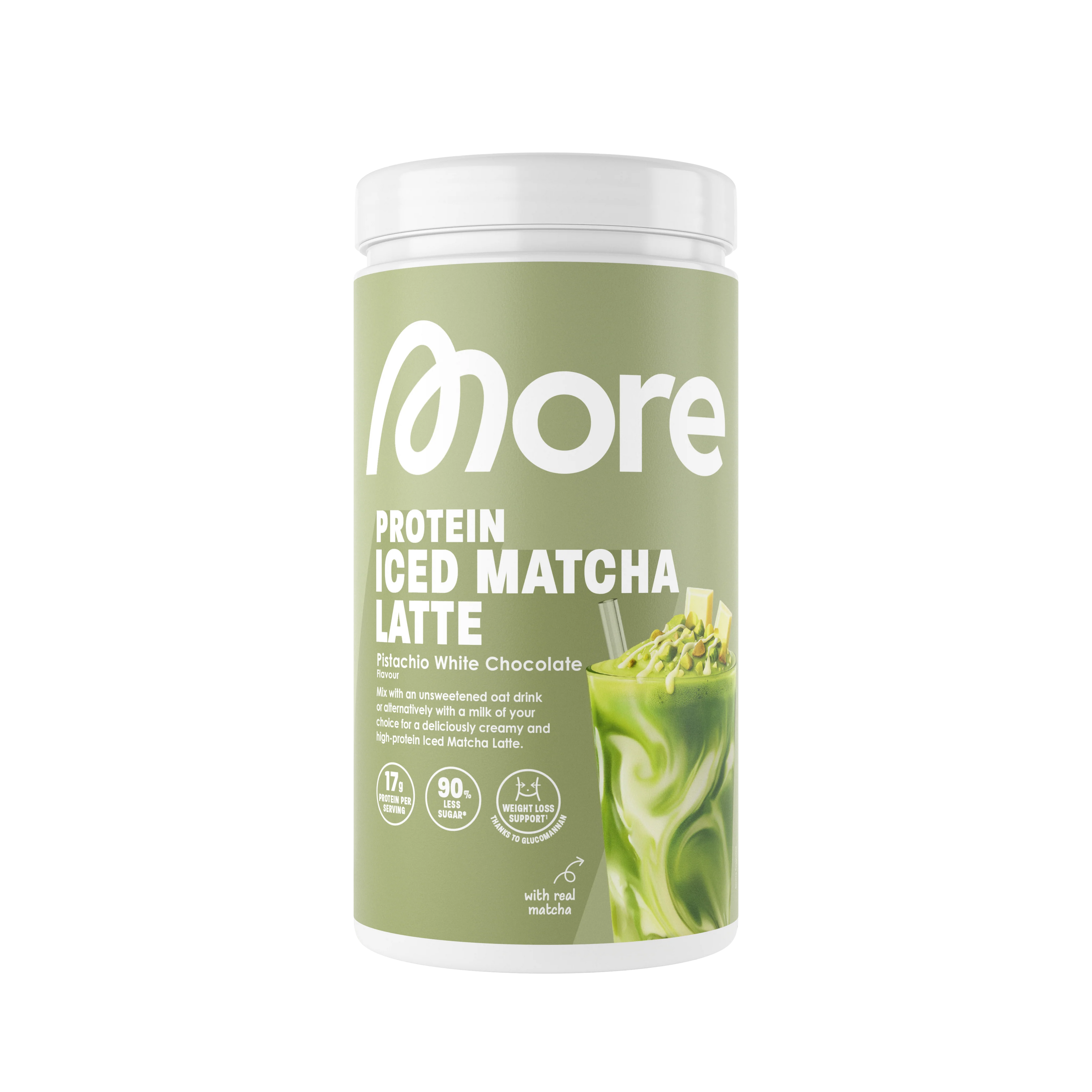 More Protein Iced Matcha Latte