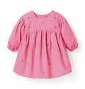 The Floral Embroidered Corduroy Dress