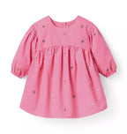 The Floral Embroidered Corduroy Dress