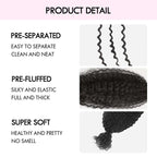 QVR Ombre Spring Twist Hair T1B/4 Color Type 3C 4A Hair Extensions