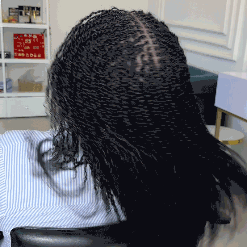 QVR Best Quality Kinky Twist Style 4 Packs Afro kinky Bulk Braiding Human Hair