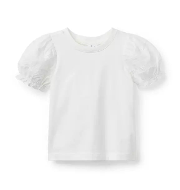 Lace Puff Sleeve Top