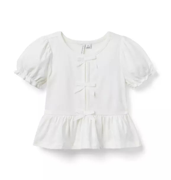 Bow Peplum Top